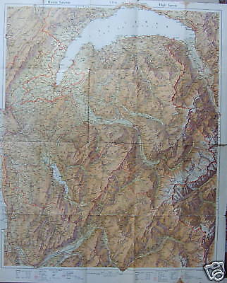 Alta Savoia, Svizzera, Geneve, Montagna, Alpi, Bella Mappa immagine 1