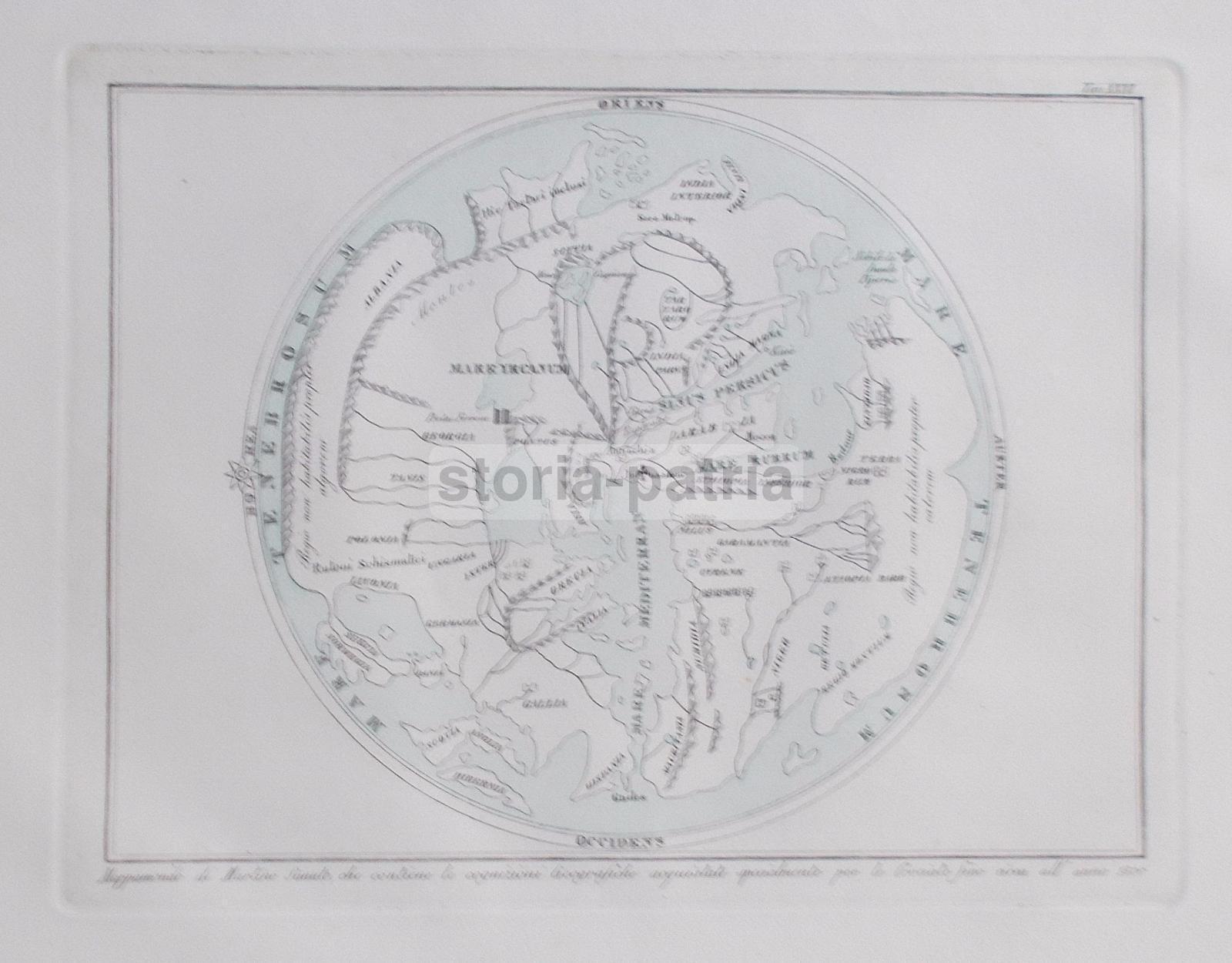 Antica Cartografia, Crociate, Martino Sanuto, Gallia, Grecia, Italia, Spagna, Antiochia immagine 1