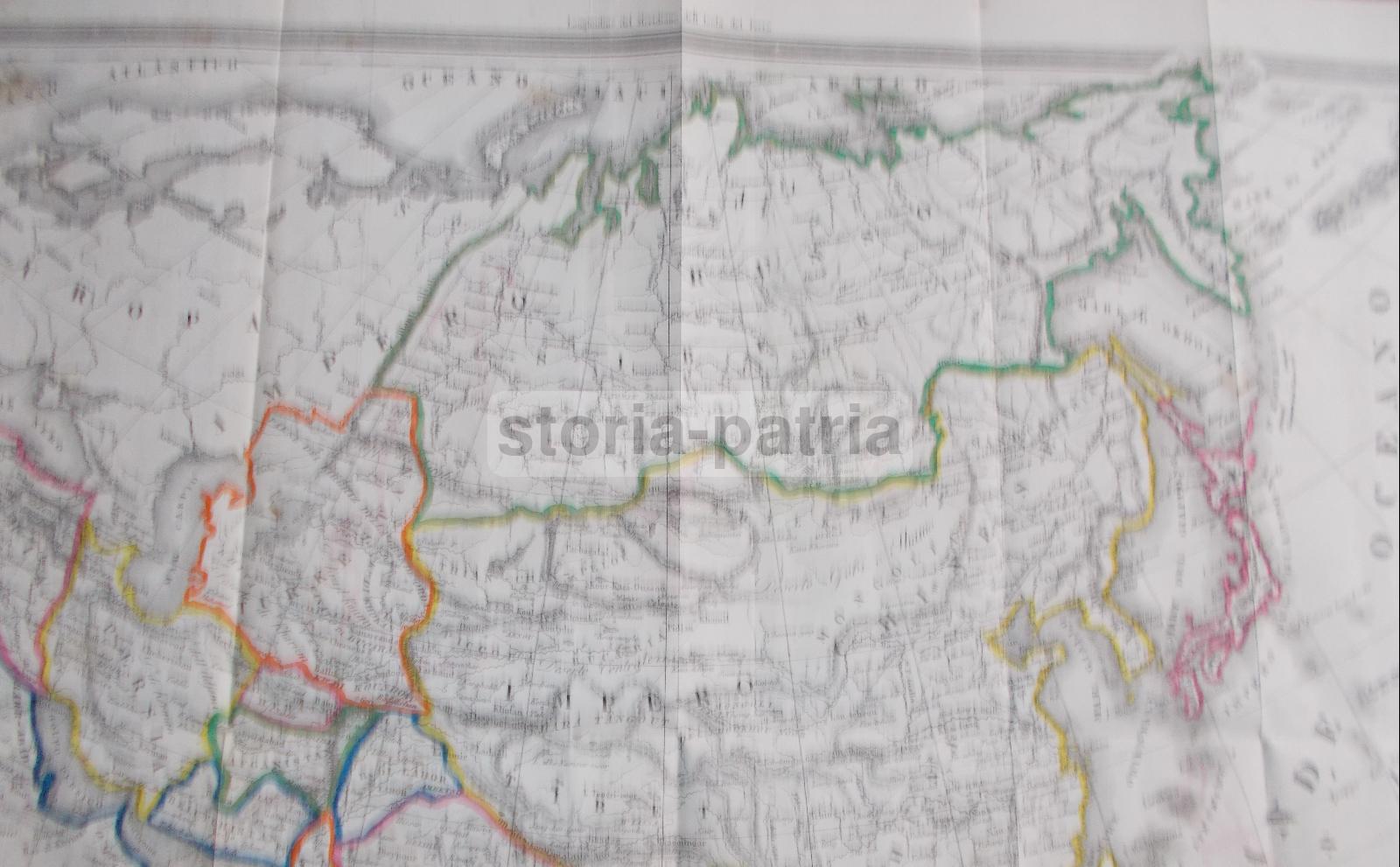 Antica Cartografia, Europa, Turchia, Arabia, Asia, India, Cina, Siam, Giappone, Russia immagine 4