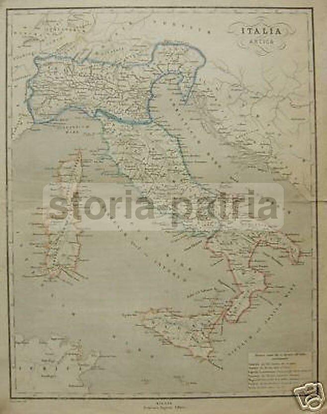 Antica Cartografia Italiana, Epoca Antica O Romana, Isole, Edizione Pagnoni, Allodi immagine 1