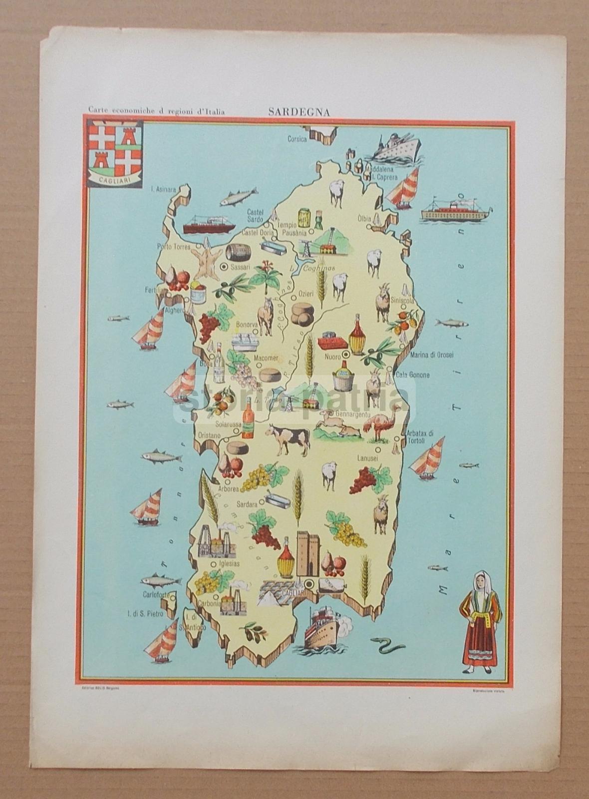 Arte Storia Economia Turismo Folklore, Sardegna, Cagliari, Maddalena, Oristano, Olbia immagine 1