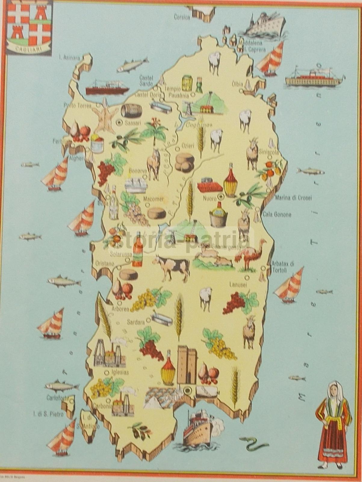 Arte Storia Economia Turismo Folklore, Sardegna, Cagliari, Maddalena, Oristano, Olbia immagine 2