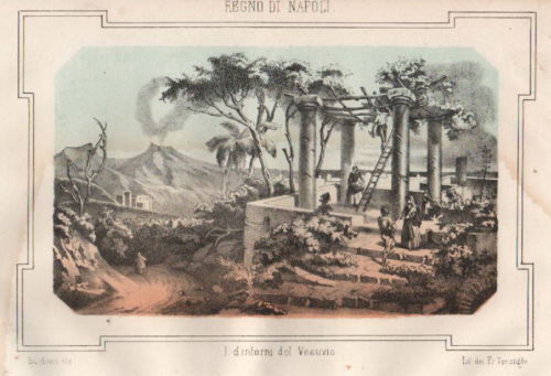 Campania, Napoli, Vesuvio, Veduta Popolare, Bella Lito 800 immagine 1
