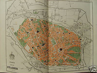 Cremona, Antica Mappa Topografica, Stradario, Viabilita Cittadina, Ferrovia, Mercato immagine 1