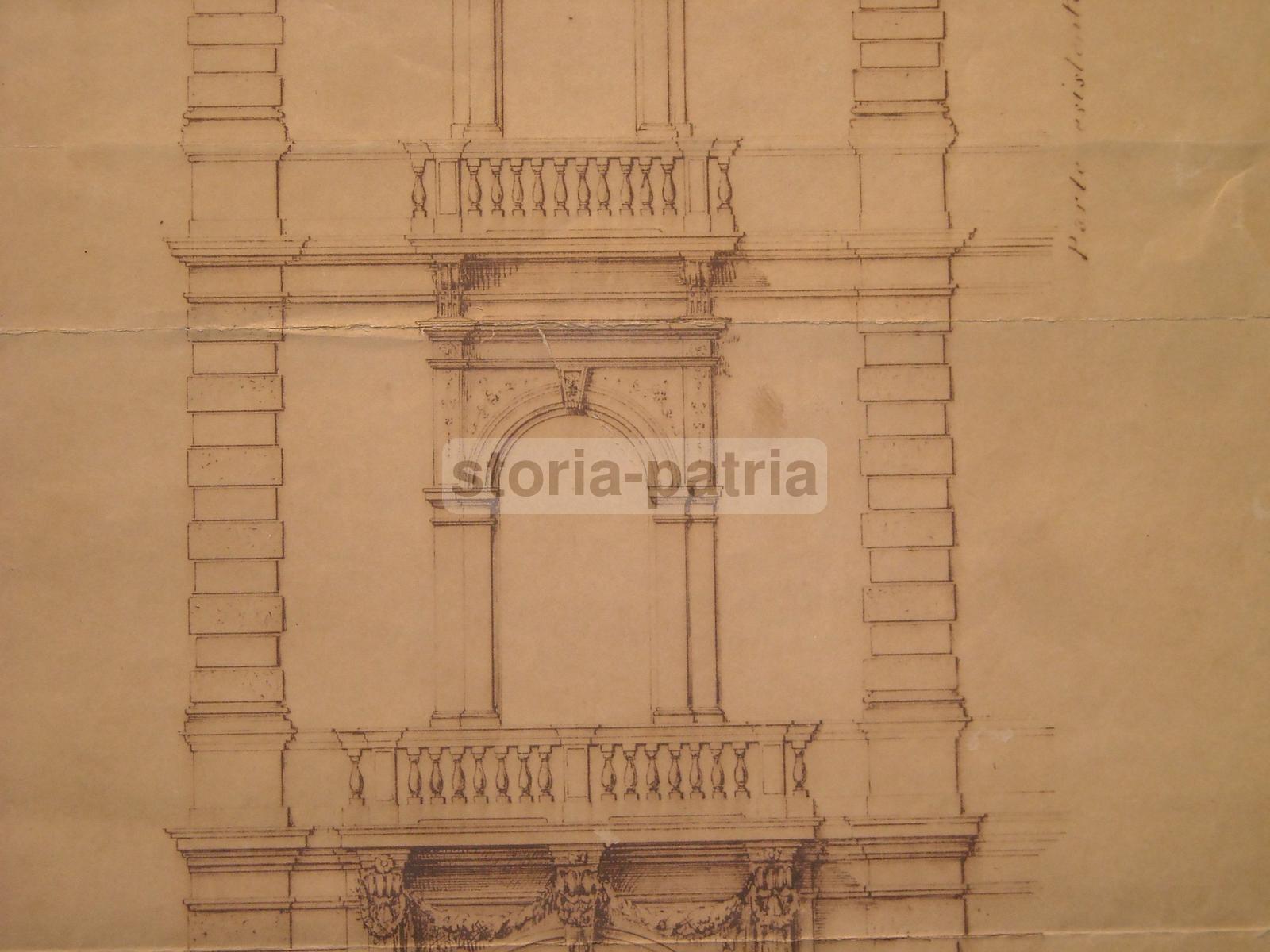 Ingegneria, Architettura, Progetto Di Palazzo, Puglia, Bari, Decorativo, Da Collezione immagine 1