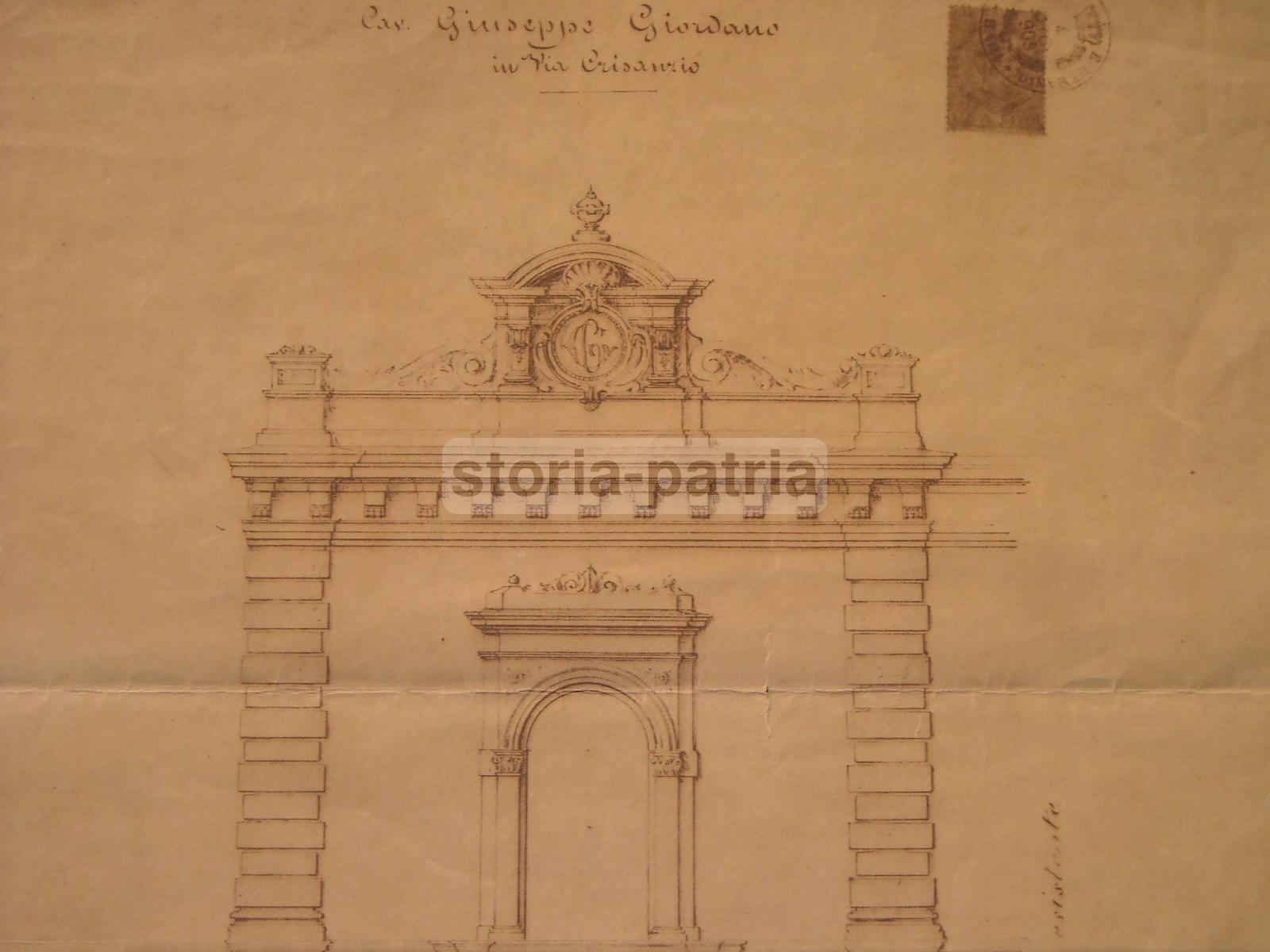 Ingegneria, Architettura, Progetto Di Palazzo, Puglia, Bari, Decorativo, Da Collezione immagine 2
