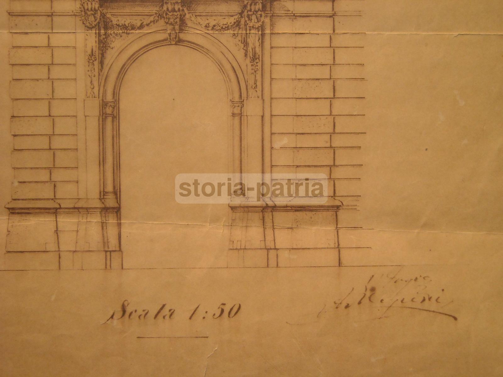 Ingegneria, Architettura, Progetto Di Palazzo, Puglia, Bari, Decorativo, Da Collezione immagine 3