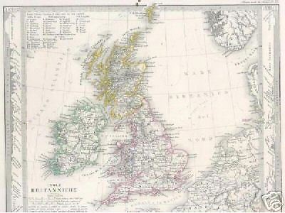 Isole Britanniche, Great Britain, Rara Cartografia 800 immagine 1
