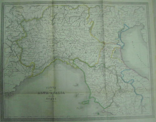 Lombardia, Piemonte, Liguria, Tre Venezie, Toscana, Marche, Abruzzo, Antica Cartografia immagine 1