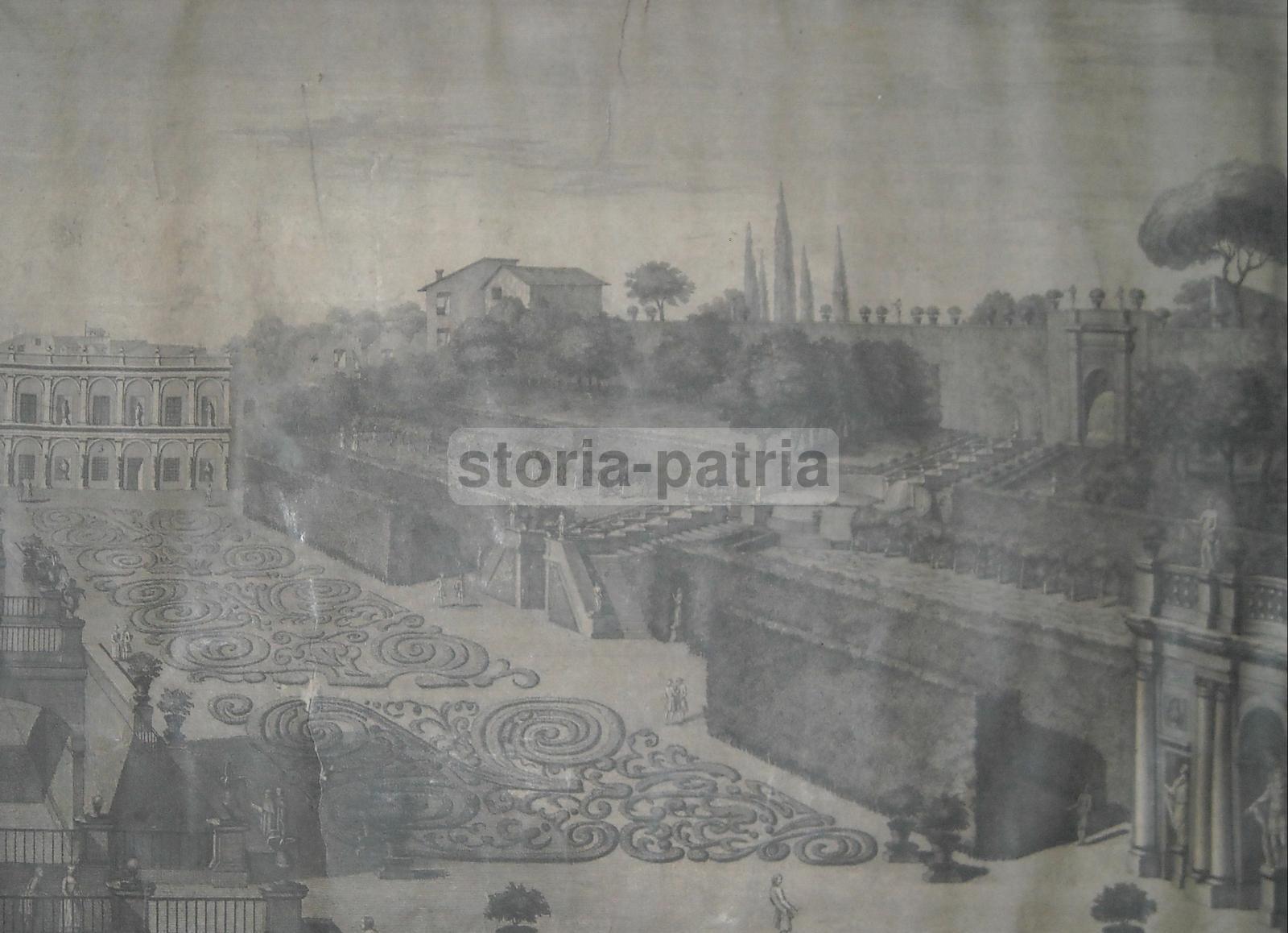 Roma, Architettura Dei Giardini, Quirinale, Galleria Colonna, Ampia Veduta, Pannini immagine 1