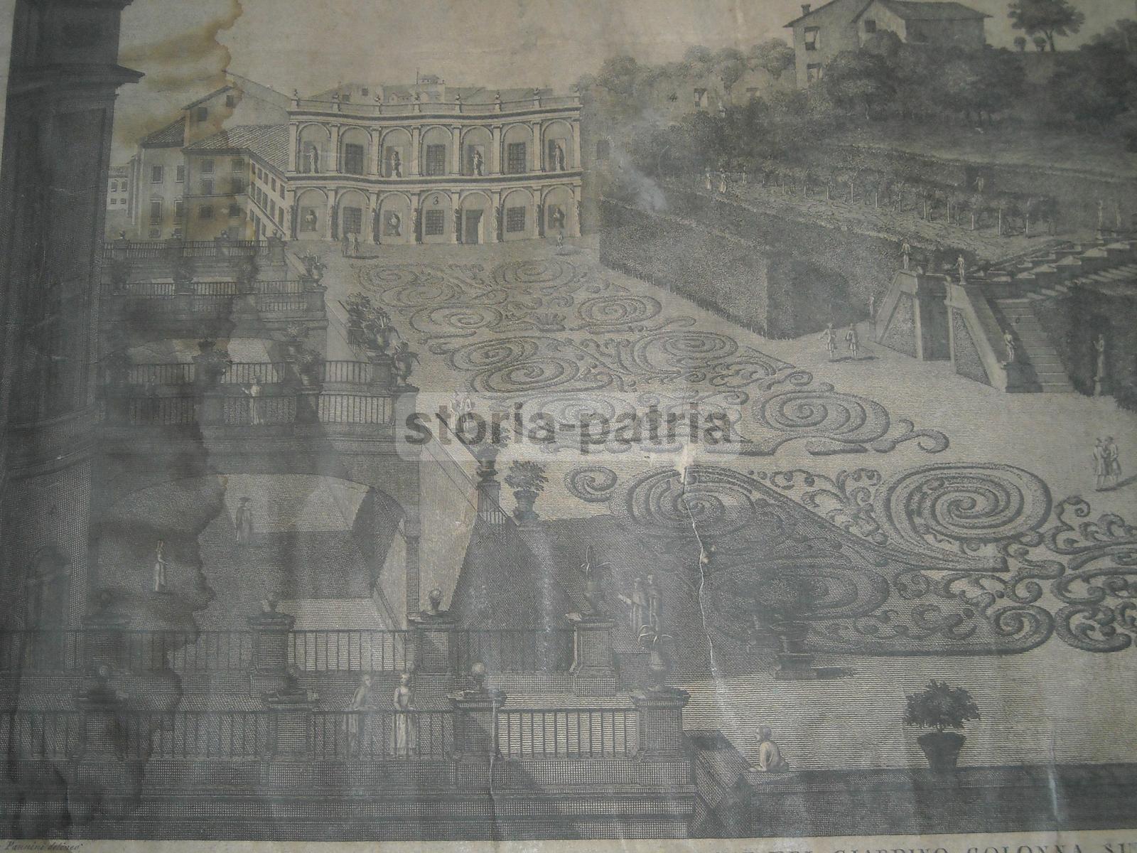 Roma, Architettura Dei Giardini, Quirinale, Galleria Colonna, Ampia Veduta, Pannini immagine 8