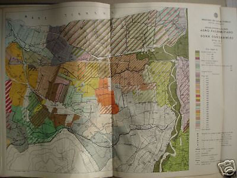 Sicilia, Palermo, Idraulica, Oreto, Belice, Sorgenti, Pozzi, Canali, Condutture, Mappa immagine 1